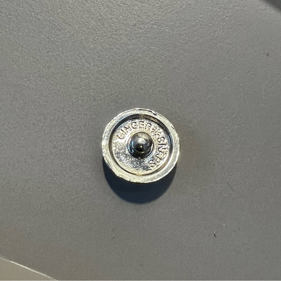 Ginger Snaps Silver & Pink Rose Quartz Gemstone 16” Pendant Necklace Like New - Picture 6 of 8